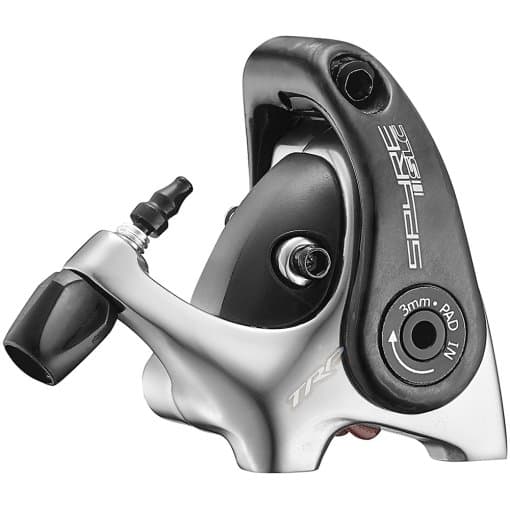 TRP Spyre SLC Mechanical Disc Brake Caliper - Flat Mount - silver/carbon - image 1