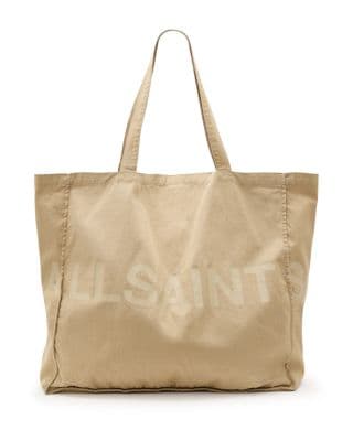 ALLSAINTS Large Biggy Cotton Tote Light Khaki - image 1