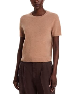 100% Cashmere Short Sleeve Crewneck Sweater - Exclusive - image 1