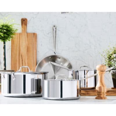 D3 Stainless Steel 7-Piece Cookware Set - Exclusive - image 1