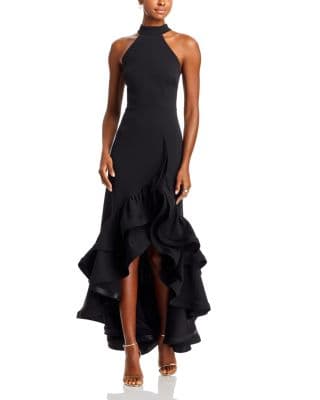 Racerback Ruffle Hem Gown - Exclusive - image 1