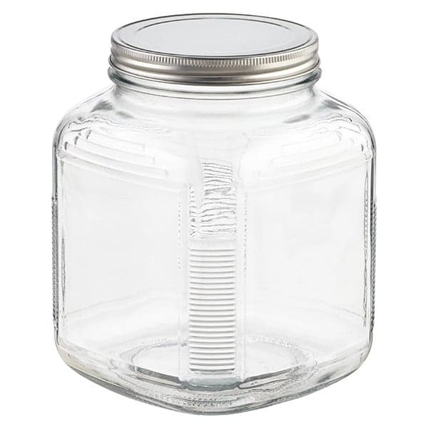 Anchor Hocking 1 Gal. Glass Cracker Jar with Aluminum Lid - image 1