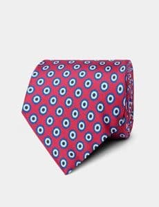 Pink Medallion 1913 Tie - image 1