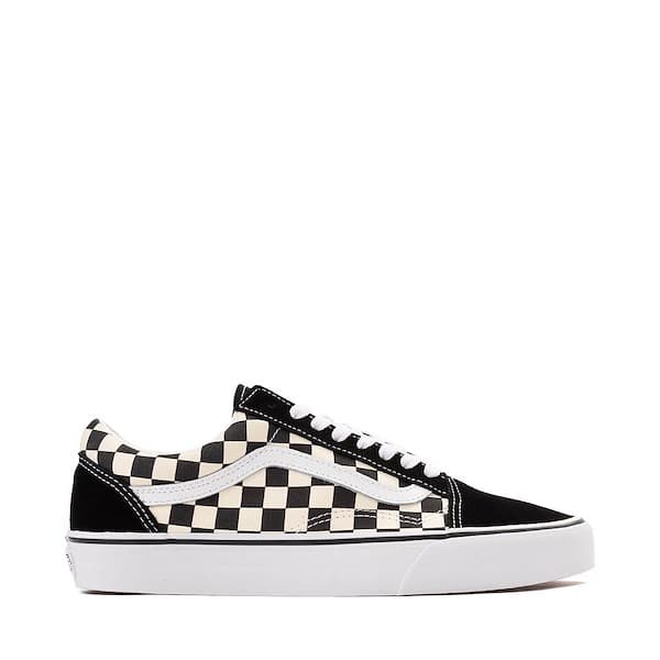 Vans Old Skool Checkerboard Skate Shoe - Black / White - image 1