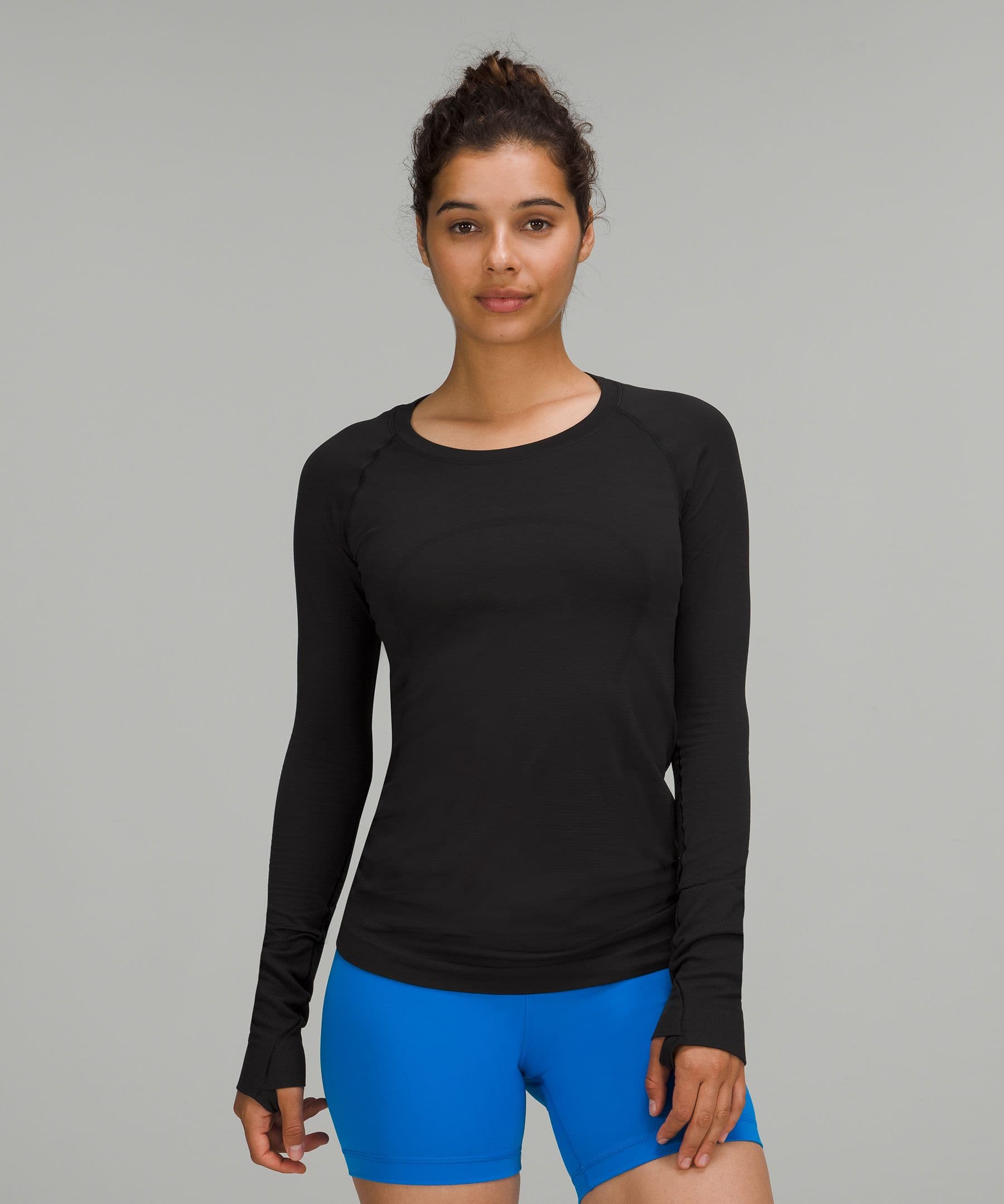 Lululemon Swiftly Tech Long Sleeve Crew Neck Shirt Black - image 1