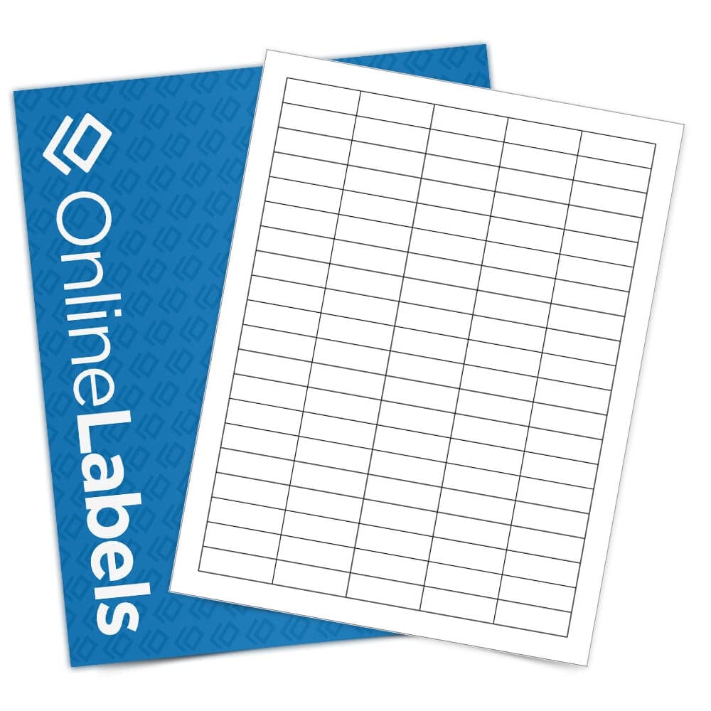 1.5" x 0.5" Small Rectangle Labels - Standard White Matte - OL1100WX - image 1