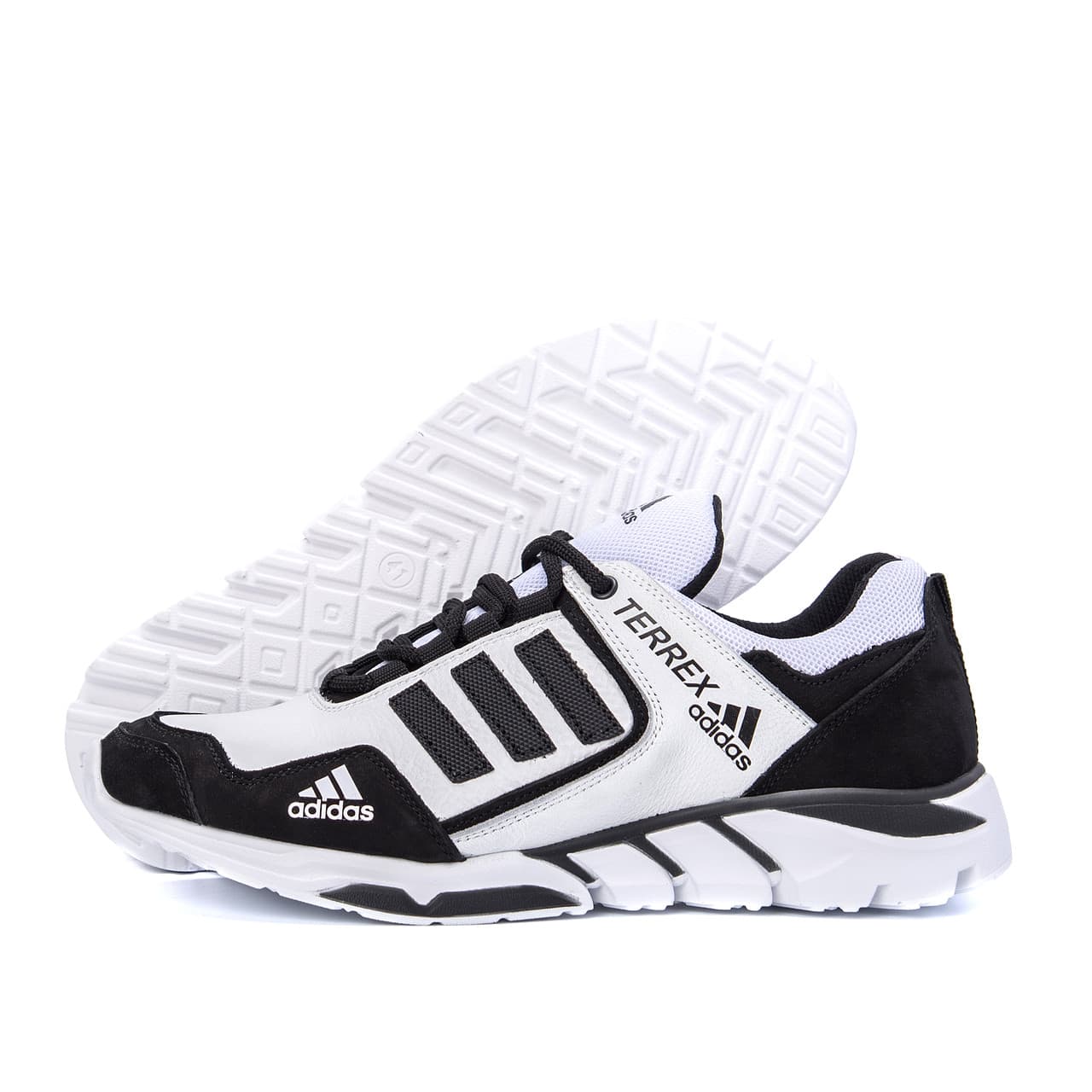Чоловічі шкіряні кросівки Adidas Terrex White - image 1
