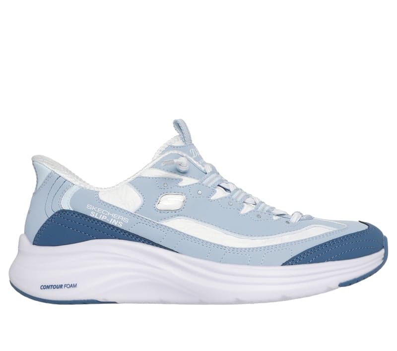 Skechers Slip-ins Contour Foam Cozy Fit Sweet Nostalgia Light Blue Medium - image 1