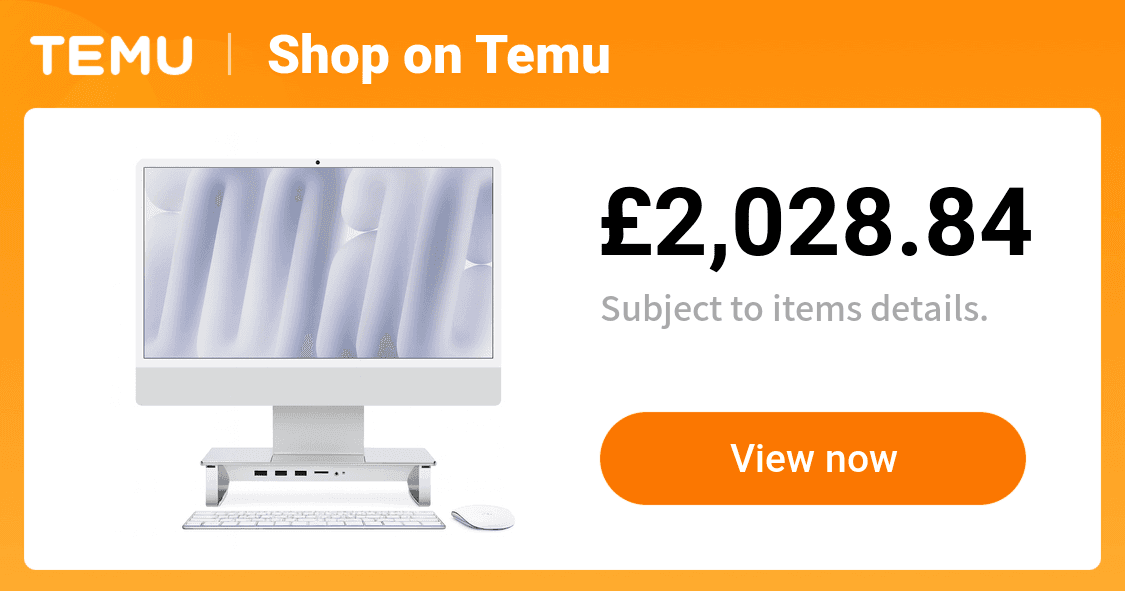 24 Inch Desktop PC with 4.5K Display, 16GB RAM, 256GB SSD & 2TB SSD Hub Stand - image 1
