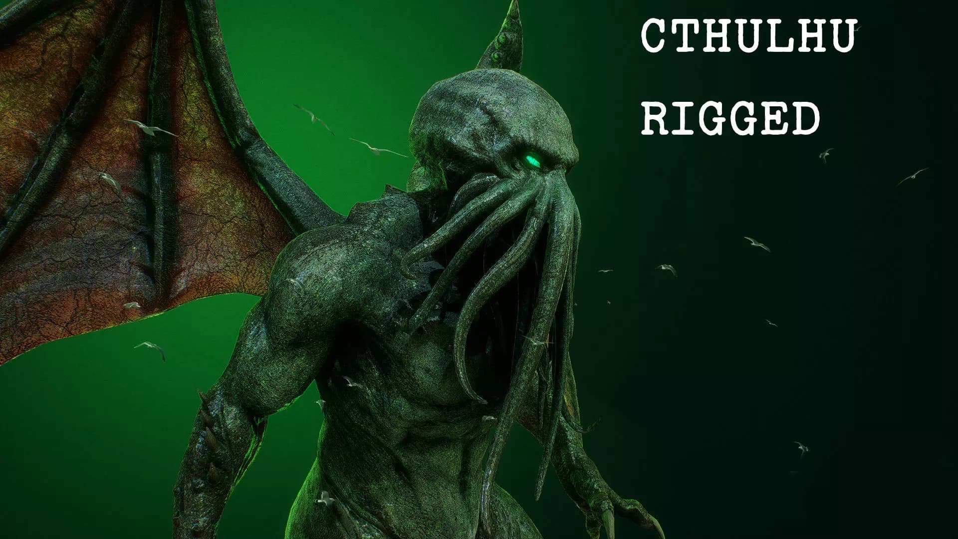 Cthulhu Low-Poly 3D Model - image 1