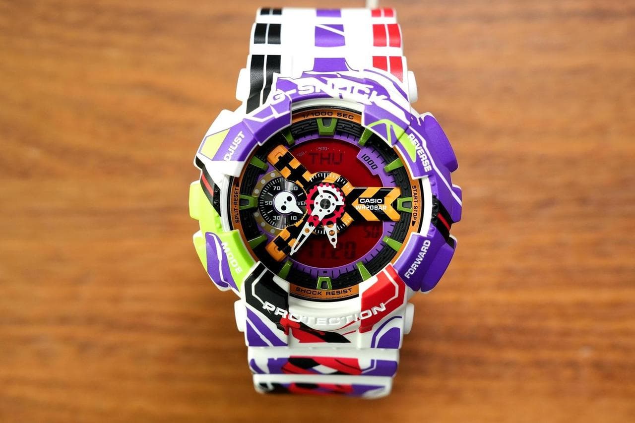 Casio G-Shock GA-110EVA30-7AJR Quartz Evangelion Collaboration Digital Analog Watch - image 1