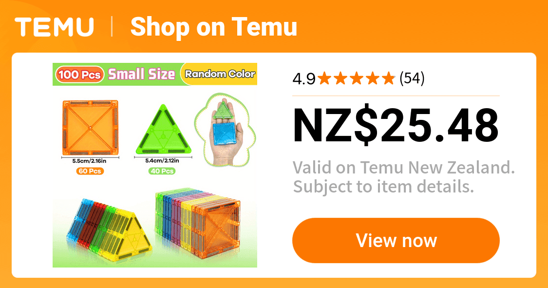 Magnetic Building Blocks STEM Toys Set - 30, 50, or 100 Pieces - image 1