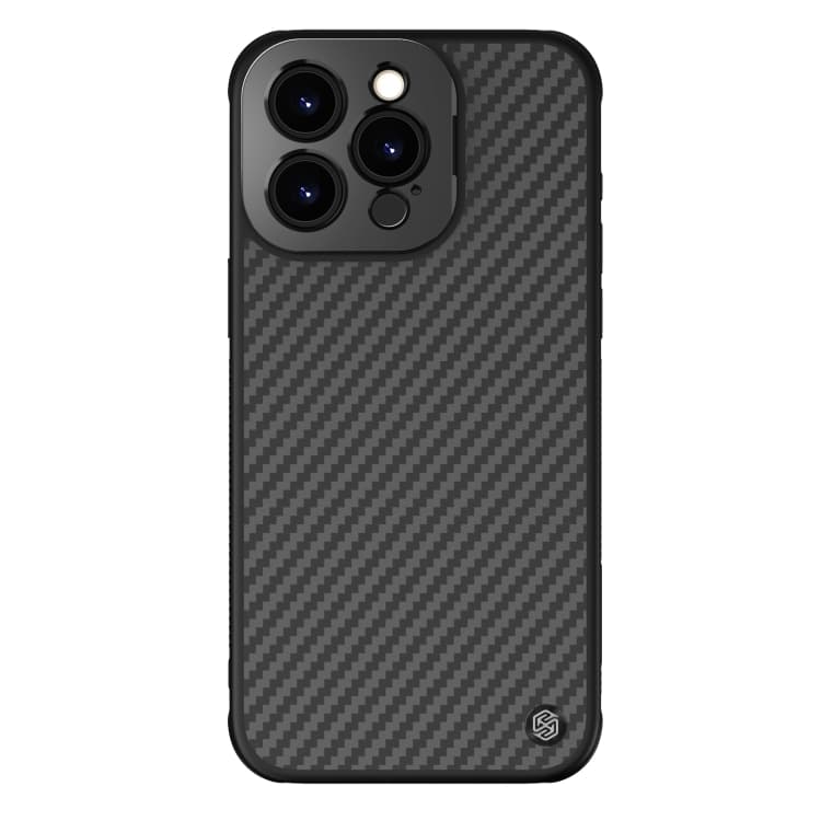 NILLKIN Aramid Fiber MagSafe Magnetic Phone Case for iPhone 15 Pro Max (Black) - image 1