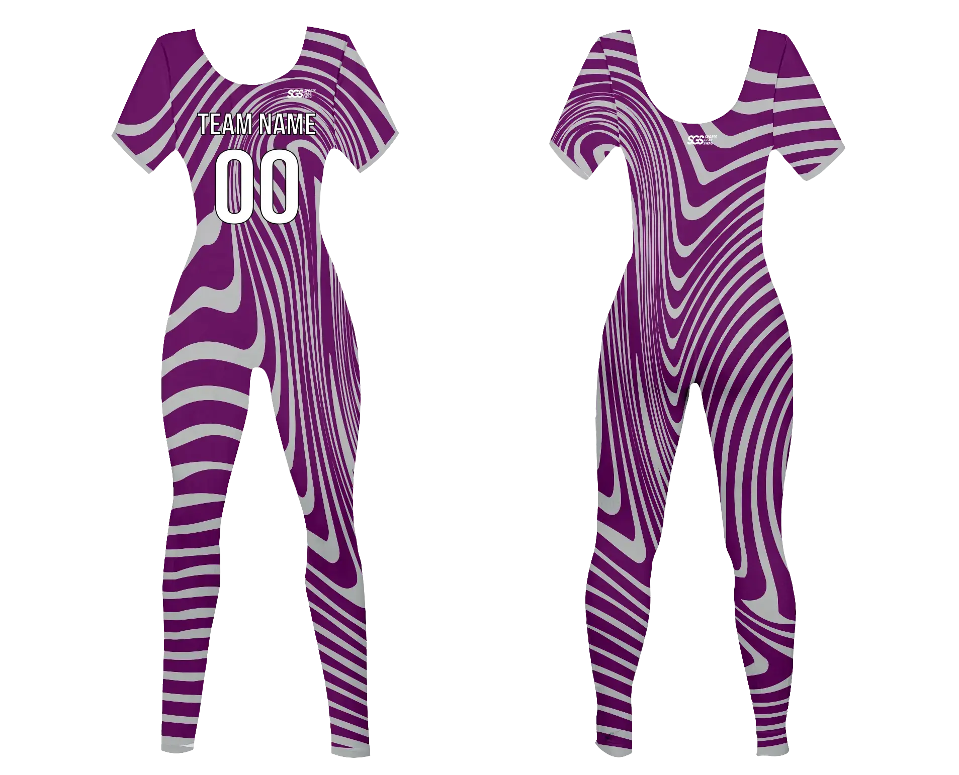 Custom Women Short Sleeve Dance Bodysuit Rhythm Shine - image 1