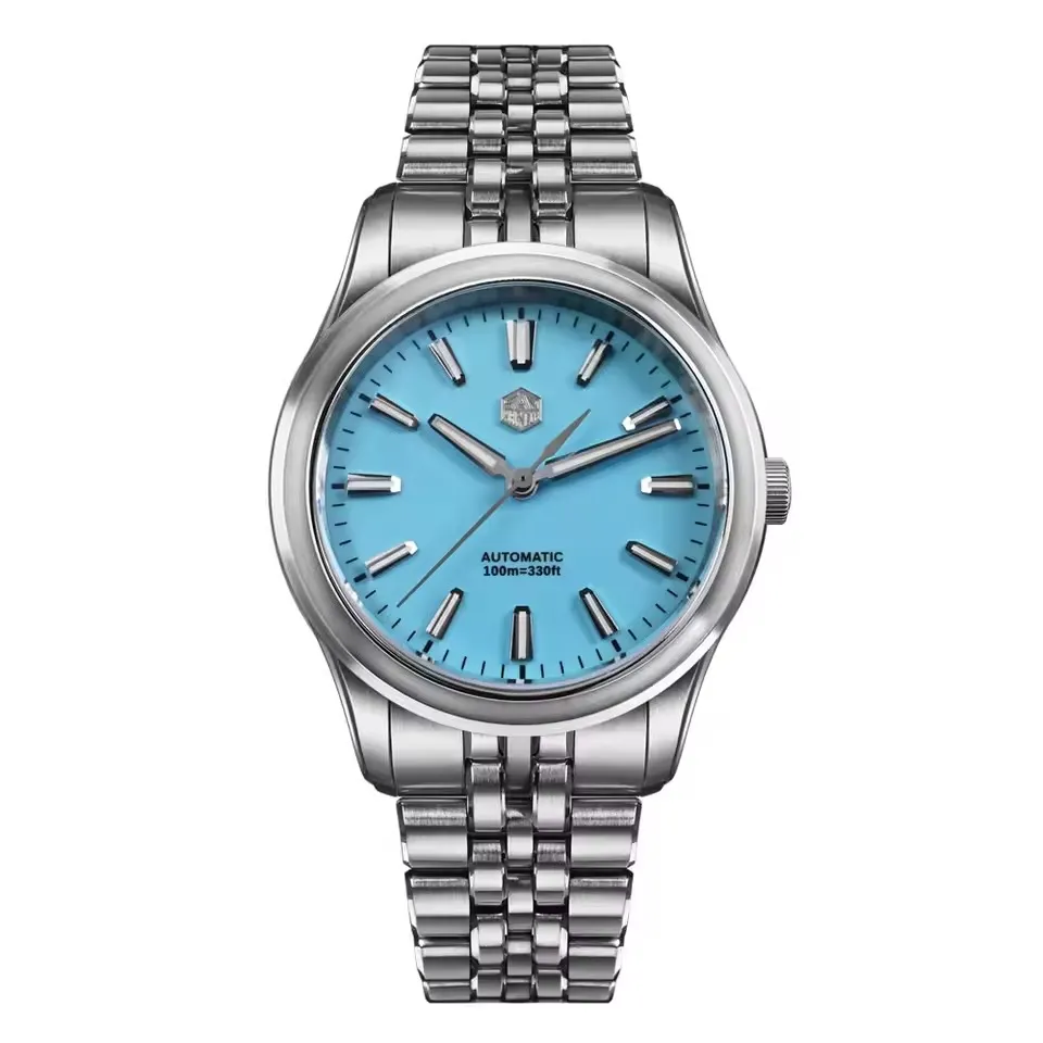 San Martin 39mm Gada Classic Simple Enamel Dial Miyota 90S5 Watch SN0144 - image 1