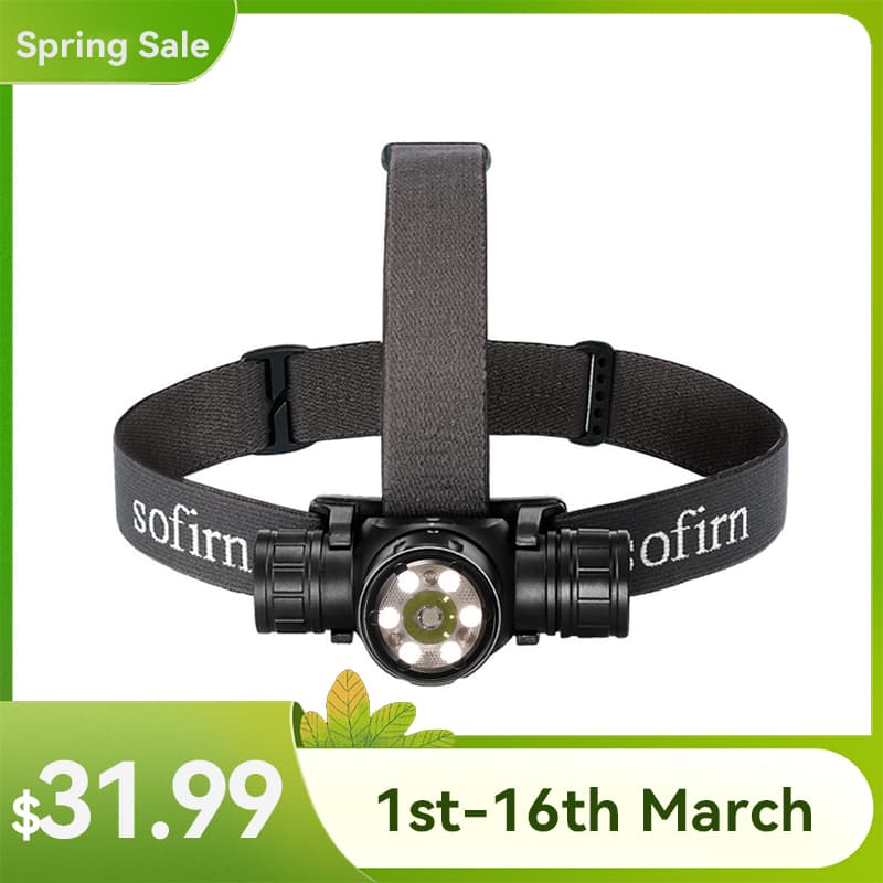 Sofirn HS21 LED Rechargeable Red and White Headlamp - image 1