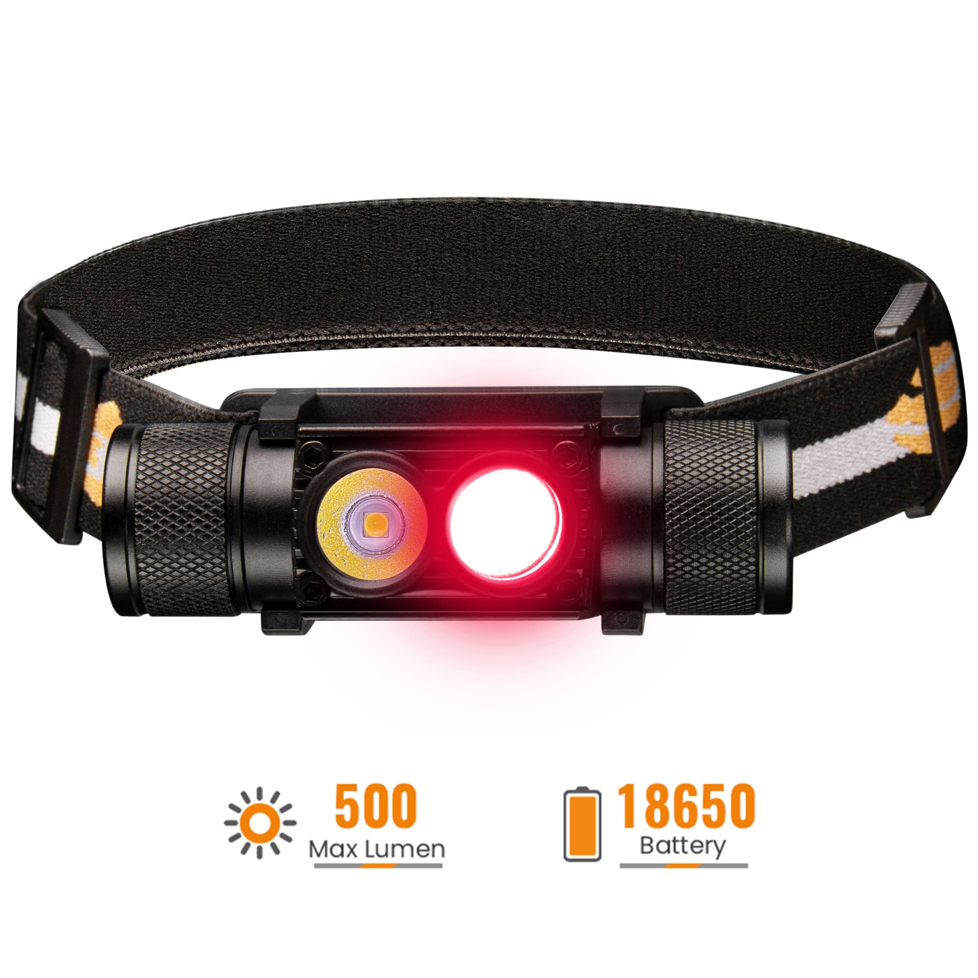 H25LR LED Headlamp Rechargeable 660nm Deep Red Headlight - image 1