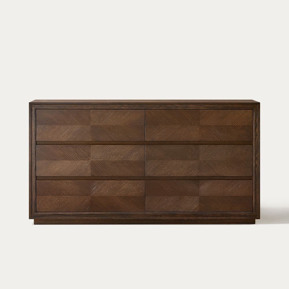 Thursen 60" Chevron 6-Drawer Dresser - image 1