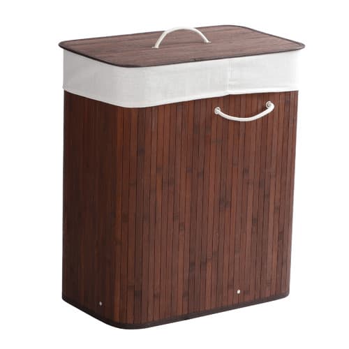 105L Rectangular Folding Bamboo Laundry Basket - image 1