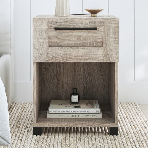Meecan 1 Drawer Bedside Table - image 1