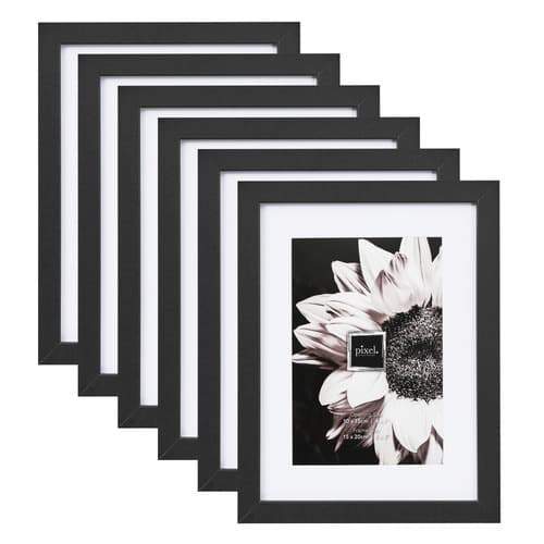 Black Calla Wood Photo Frames (Set of 6) - image 1