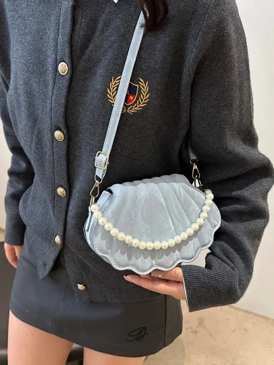 Solid Box Shoulder Bag - image 1