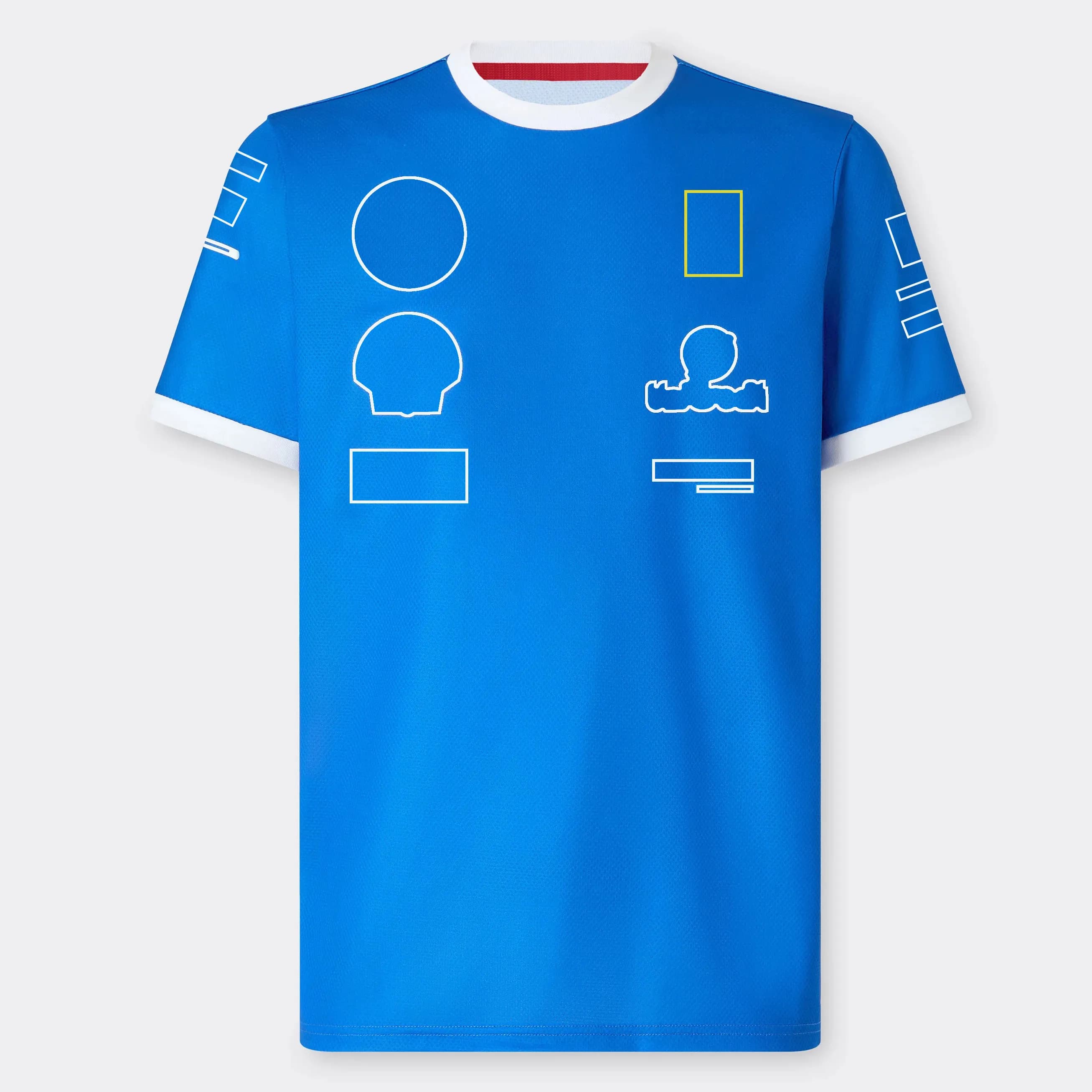 2025 F1 Team Special Edition Blue T-shirt Formula 1 Driver Racing Celebrate T-shirts Fans Crew Neck Short Sleeve Unisex Tee Plus Size - image 1