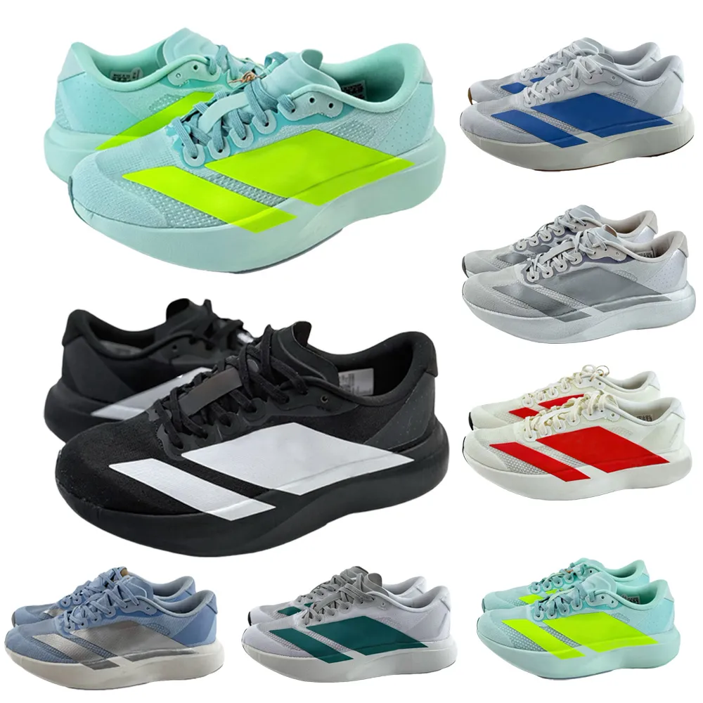 Designer Adi zeros Evo SL Men Women Running Shoes Ultralight Breathable Cushioned Shock Rebound Racing Sneakers Trainers Low Outdoor Sports Shoes - image 1