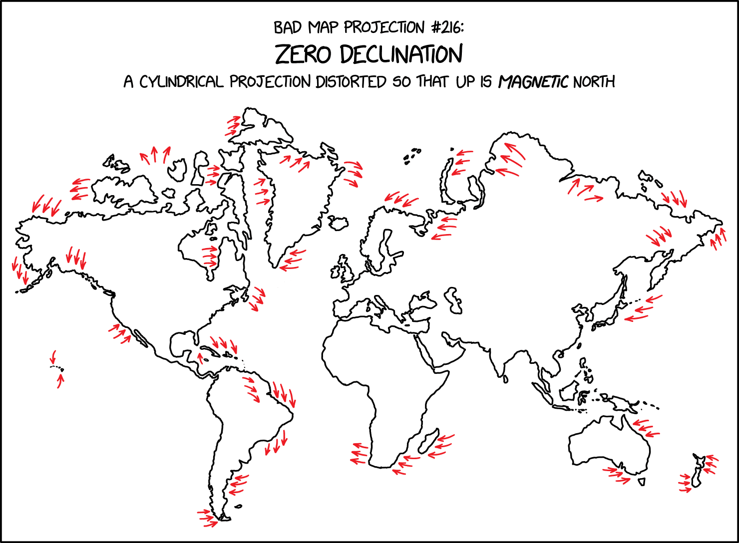 Bad Map Projection: Zero Declination - image 1