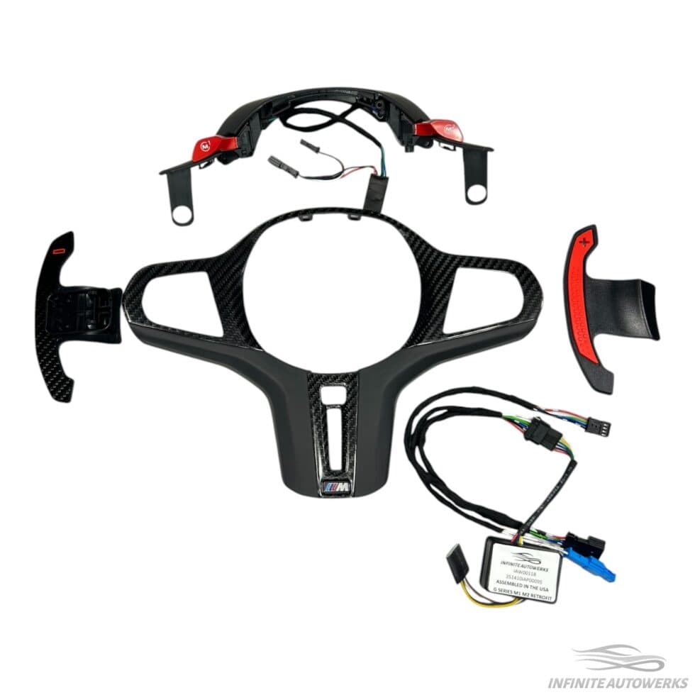 IAW Carbon BMW G01/G02 X3/X4 Carbon Fiber Steering Wheel Kit - image 1