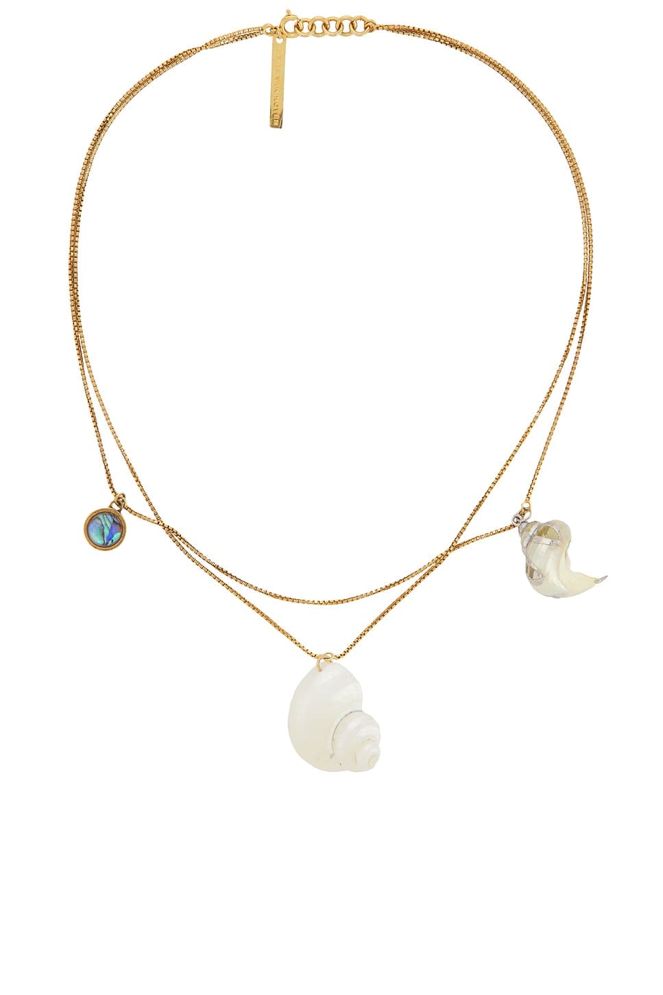 Dries Van Noten Natural Shell Resin Abalone Necklace - image 1