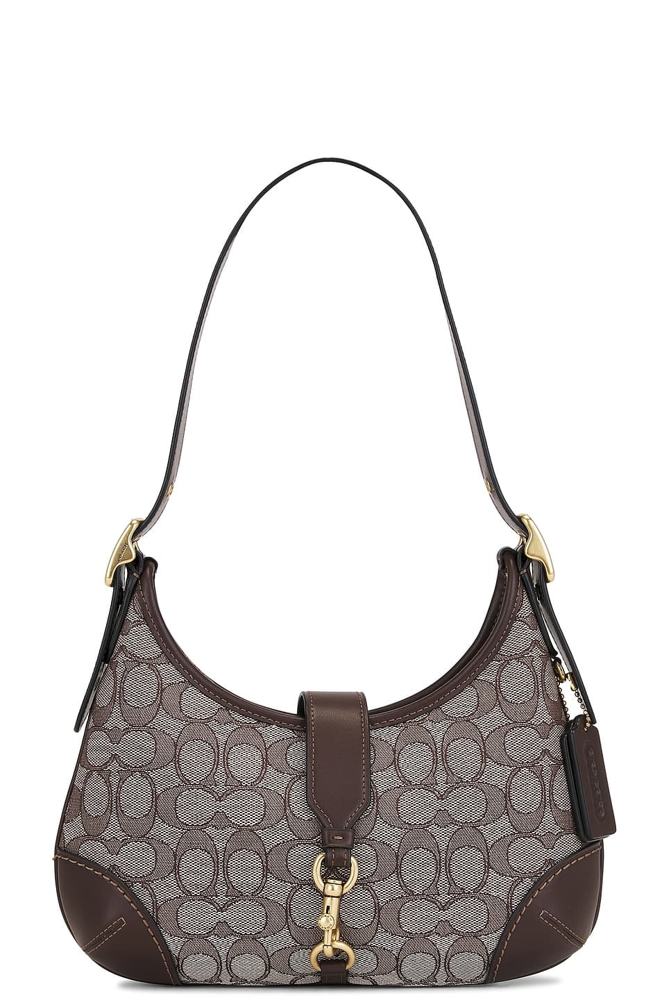 Coach Originals Signature Jacquard Hamptons Hobo Bag in Oak Maple - image 1