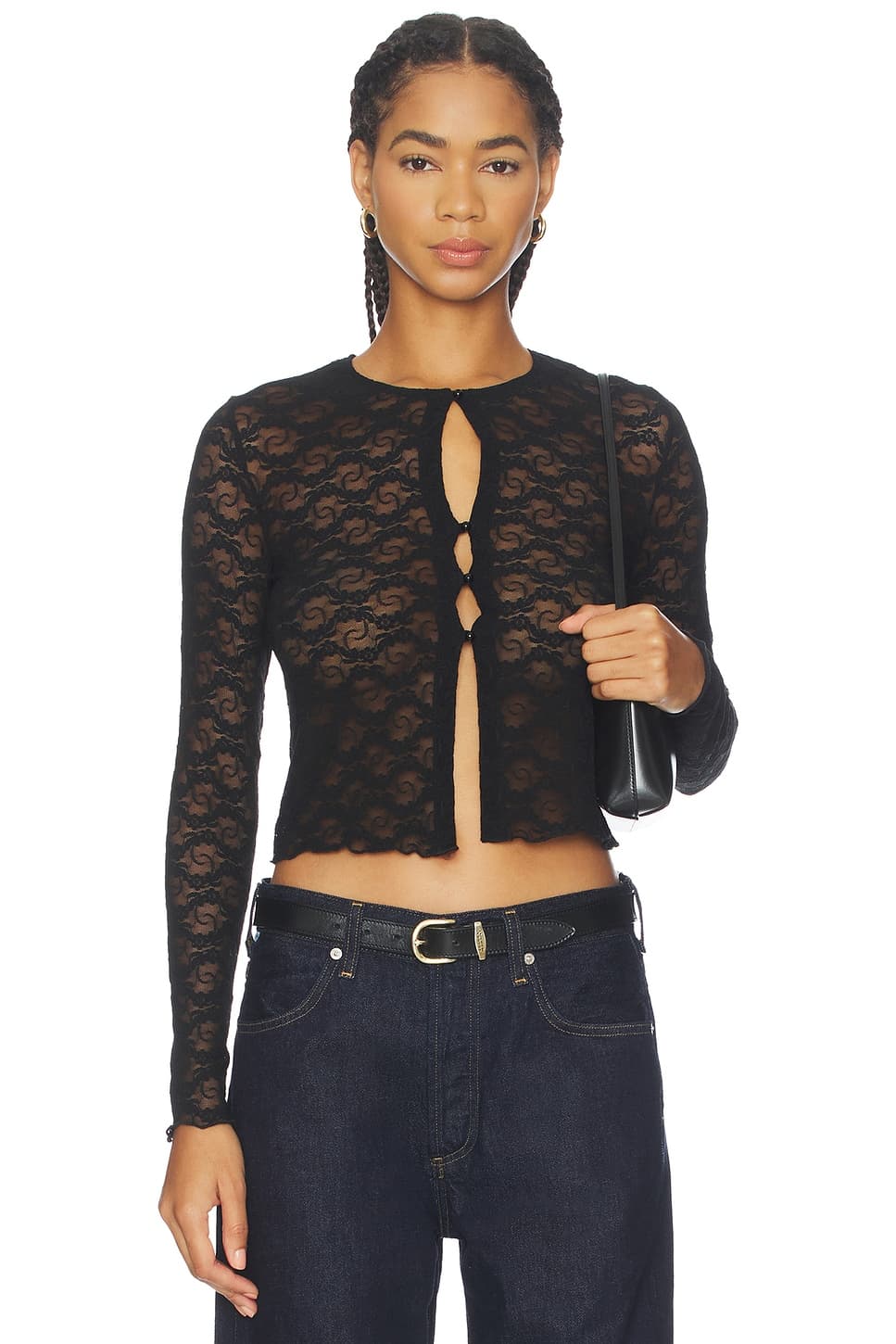 Only Hearts Stretch Lace Classic Cardi - image 1