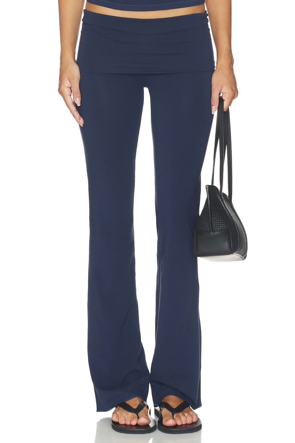 Cotton Jersey Foldover Pant - image 1