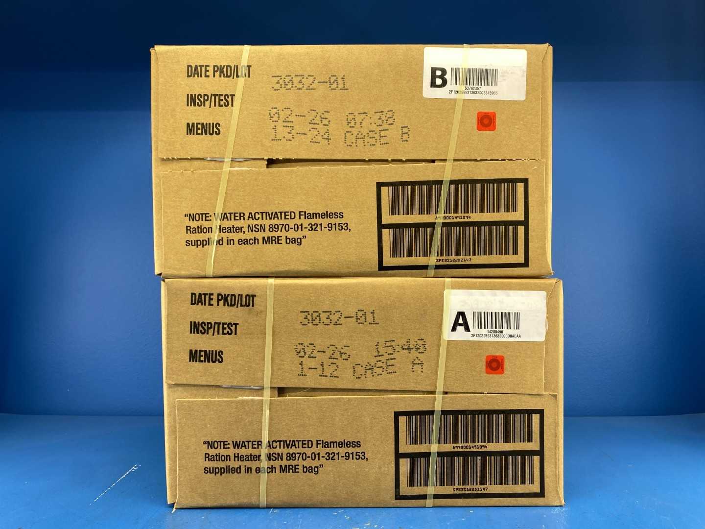 U.S. Military Genuine Ready to Eat Meals - 24 Pack A/B Combo - image 1