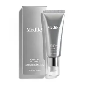 Medik8 Crystal Retinal 6 Serum - Firming, Advanced Skin Retinaldehyde Face Night Serum with Hyaluronic Acid and Vitamin E - Gluten Free - 1 oz - image 1