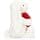 Jellycat Bashful Red Love Heart Bunny Plush Toy, Medium 12 inches - image 1