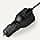 Amazon Basics Fast-Charging Car Charger (60W) with 1 USB-C, 1 USB-A, and 1 Built-in Coiled USB-C Cable, Black - image 1
