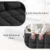 Yafylly 3-in-1 Sleeper Sofa Bed with Pull-Out Couch & Side Table, 65'' Convertible Loveseat with Adjustable Backrest, Chaise Lounge Featuring USB & Type-C Ports, Black - image 1
