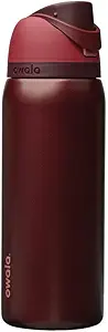 Owala FreeSip Insulated Stainless Steel Water Bottle with Straw, BPA-Free Sports Water Bottle, Great for Travel, 32 Oz, Black Cherry - image 1