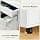 Sweetcrispy 5-Drawer Mobile Wooden Storage Cabinet with Wheels, White - image 1
