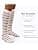 Comrad Nylon Knee-High Compression Socks 15-20mmHg - 3 Pack Rose/Navy Stripe, Large, Unisex - image 1