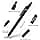 6 Pcs Gel Pens 0.5mm Quick Dry Black Ink Fine Point Smooth Writing Pens - image 1