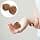 Healifty Wooden Baoding Balls 2pcs Walnut Shape Hand Self-Massage Trigger Points Roller Gadgets for Hands Palm Back Foot 43mm - image 1