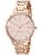 Nine West Women's Crystal Accented Bracelet Watch, Model NW/2098PKRG, Pink/Rose Gold - image 1