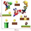 Mario Wall Decal Build a Scene Wall Stickers Peel & Stick Super Mario Party Decorations for Kids Room - image 1