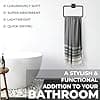 DEMMEX Organic Diamond Turkish Bath & Beach Towel 180x90cm Dark Grey - image 1