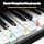 BESFAN 88 Key Piano Keyboard BSP-10F Portable Folding Piano with Semi-Weighted Keys, 128 Tones, USB MIDI, Sustain Pedal, Music Stand for Beginners Gifts, Black - image 1