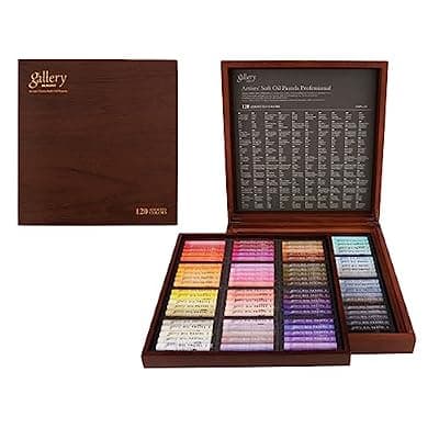Mungyo Gallery Soft Oil Pastels Wood Box Set of 120 - Assorted Colors MOPV-120W - image 1