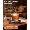 Coffee Mug Warmer for Desk, 50W Fast Heating Cup Warmer with Smart Display, 4 Temperature Settings & 12H Timer, Auto Shut Off - Wood Effect - image 1